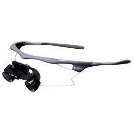 Sports frame flip up loupes